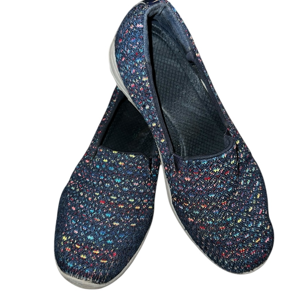 Skechers Navy Reggae Fest Slip On Sz 6.5‎